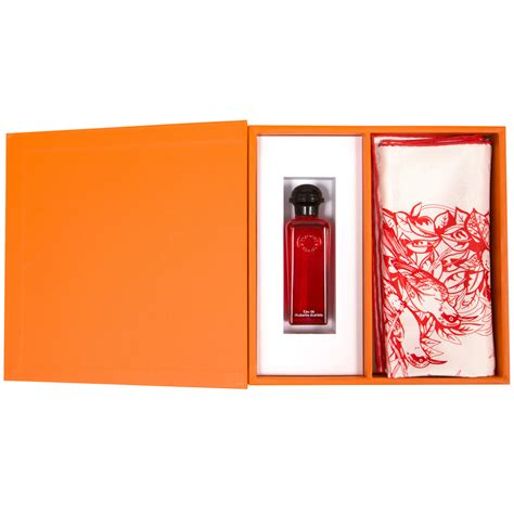 hermes fragrance gift set|hermès rhubarb gift set.